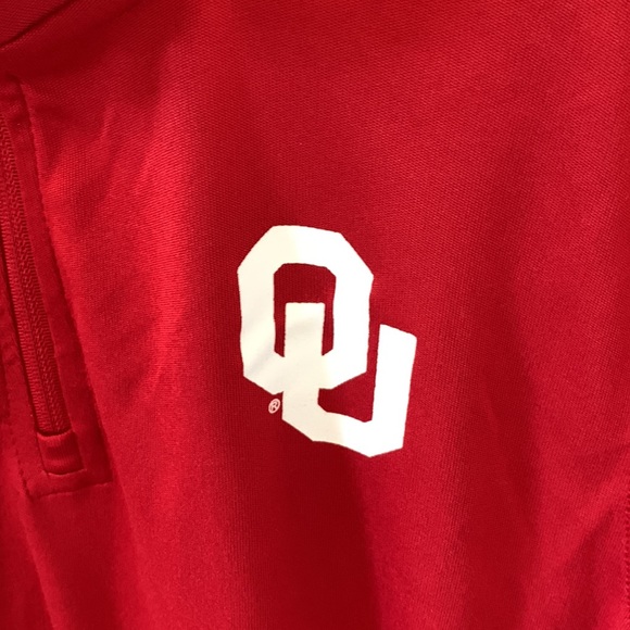 UNIVERSITY OF OKLAHOMA WOMEN'S PARTIAL ZIP UP JERSEY - MEDIUM - NEW - Picture 2 of 5